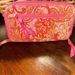 Vera Bradley “sherbet” zip around wallet *retired* pattern